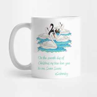 Seven Swans a-Swimming Mug